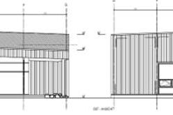 Technische Zeichnung des Projektes Neubau Mensa in Schulzentrum.